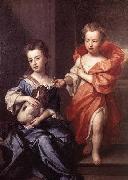 Sir Godfrey Kneller Edward and Lady Mary Howard painting